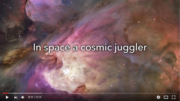 Cosmic Juggling on YouTube