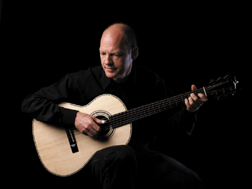 Finn Olafsson playing his Danish Kehlet Folk Rio guitar